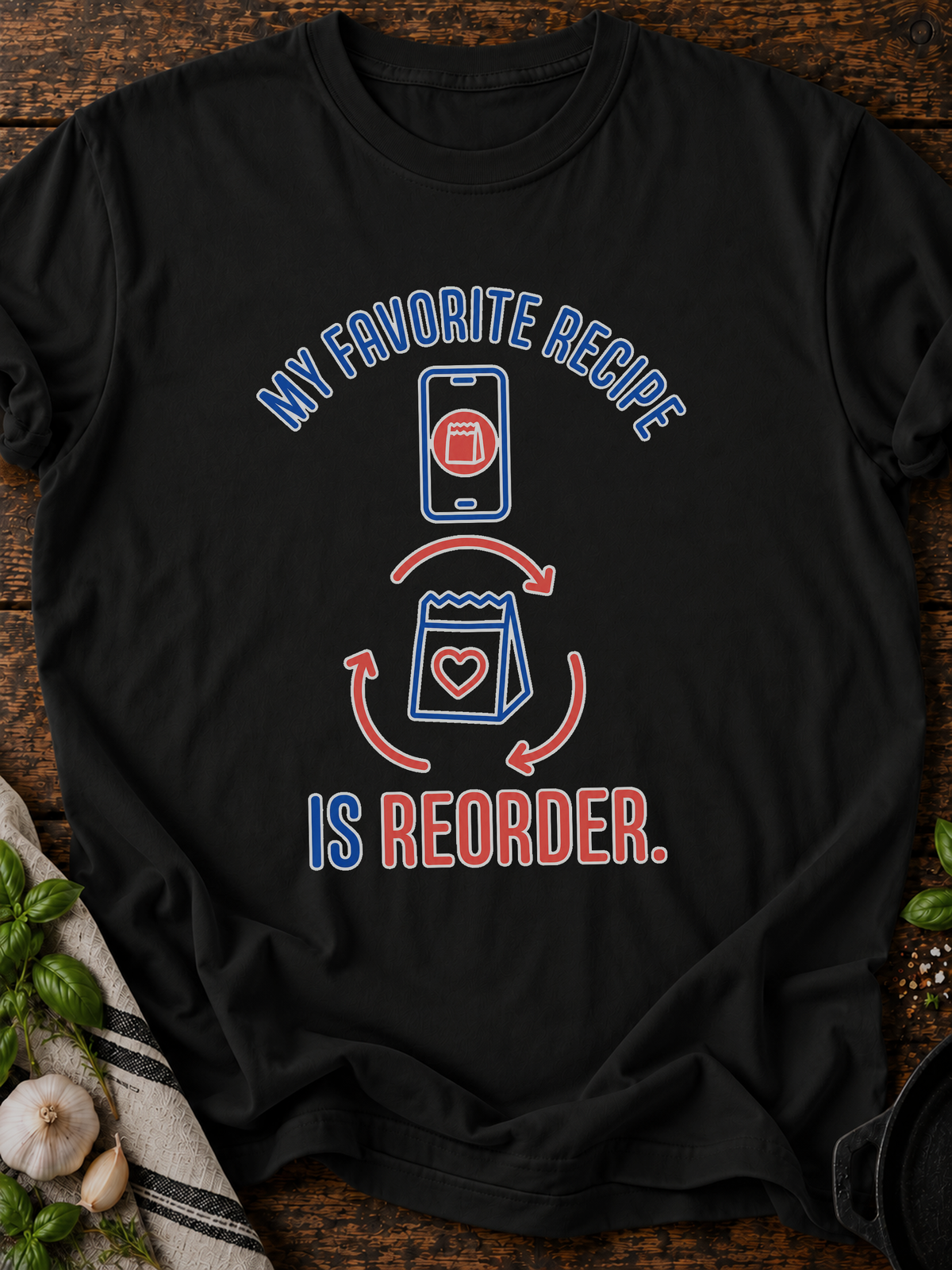 Favorite Recipe T-Shirt - Black