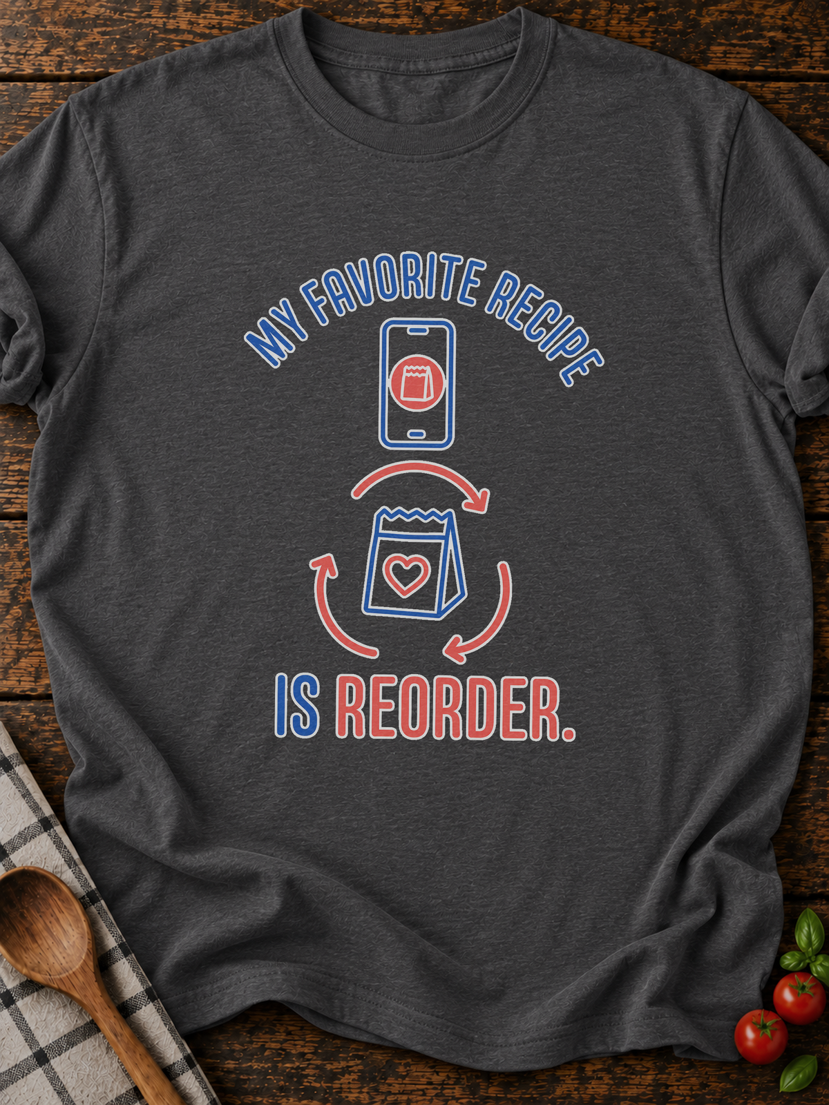 Favorite Recipe T-Shirt - Dark Heather