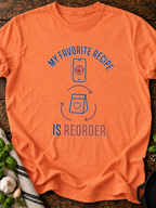 Favorite Recipe T-Shirt - Heather Orange