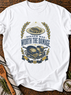 Dinner Damage T-Shirt - White