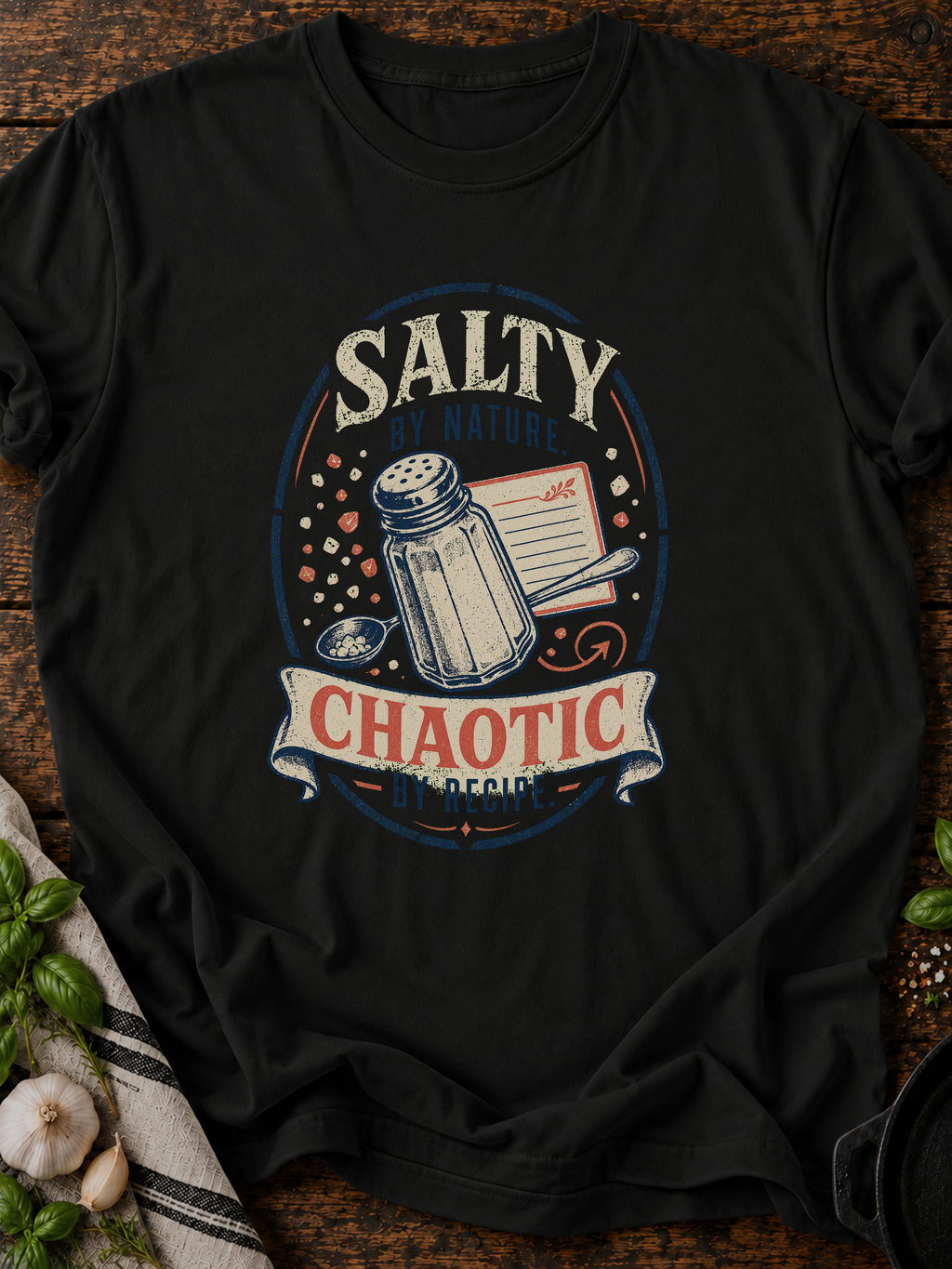Salty Chaotic T-Shirt - Black