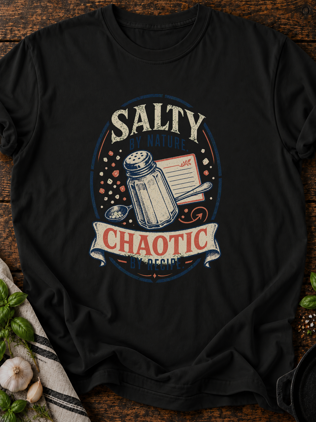 Salty Chaotic T-Shirt - Black