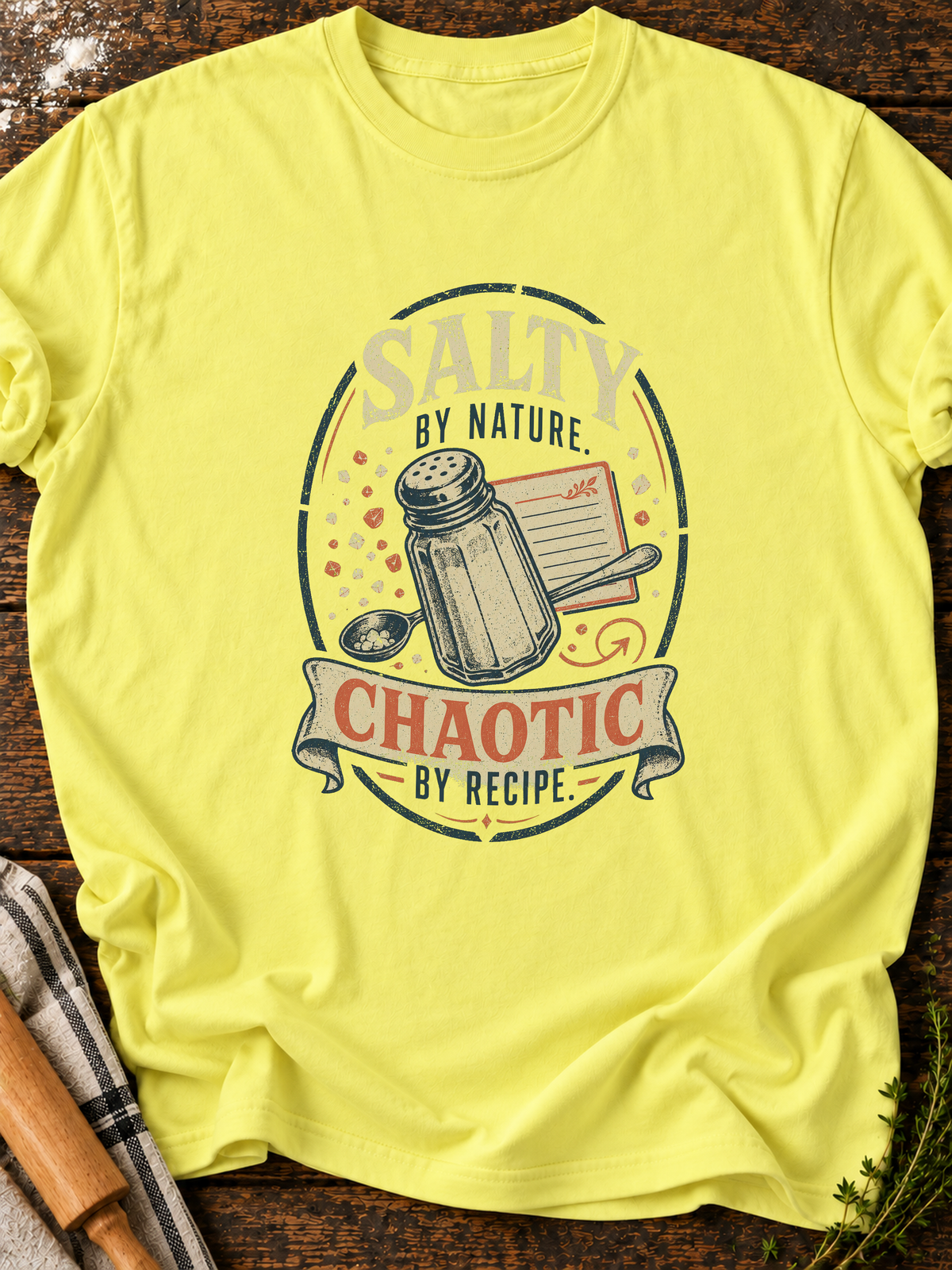 Salty Chaotic T-Shirt - Cornsilk
