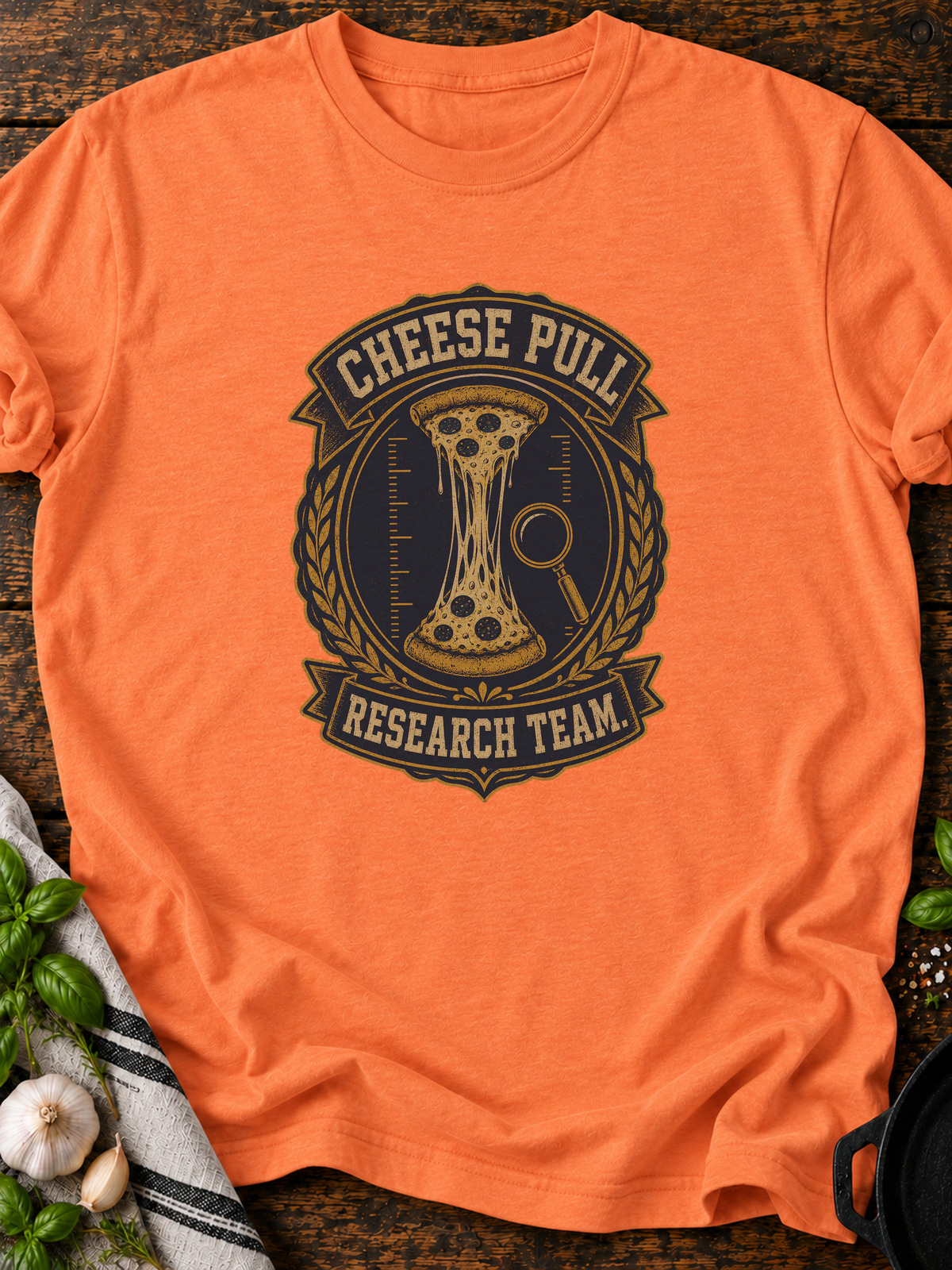 Cheese Pull T-Shirt - Heather Orange