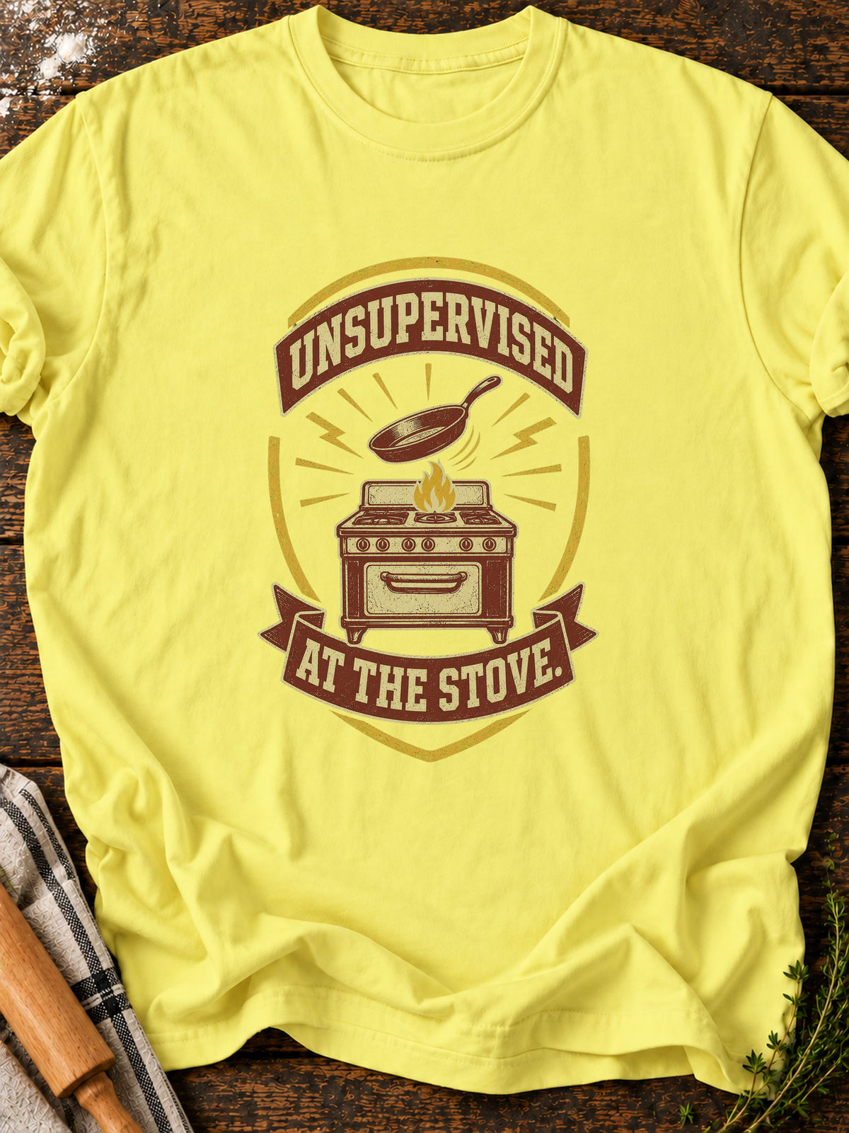 Unsupervised T-Shirt - Cornsilk