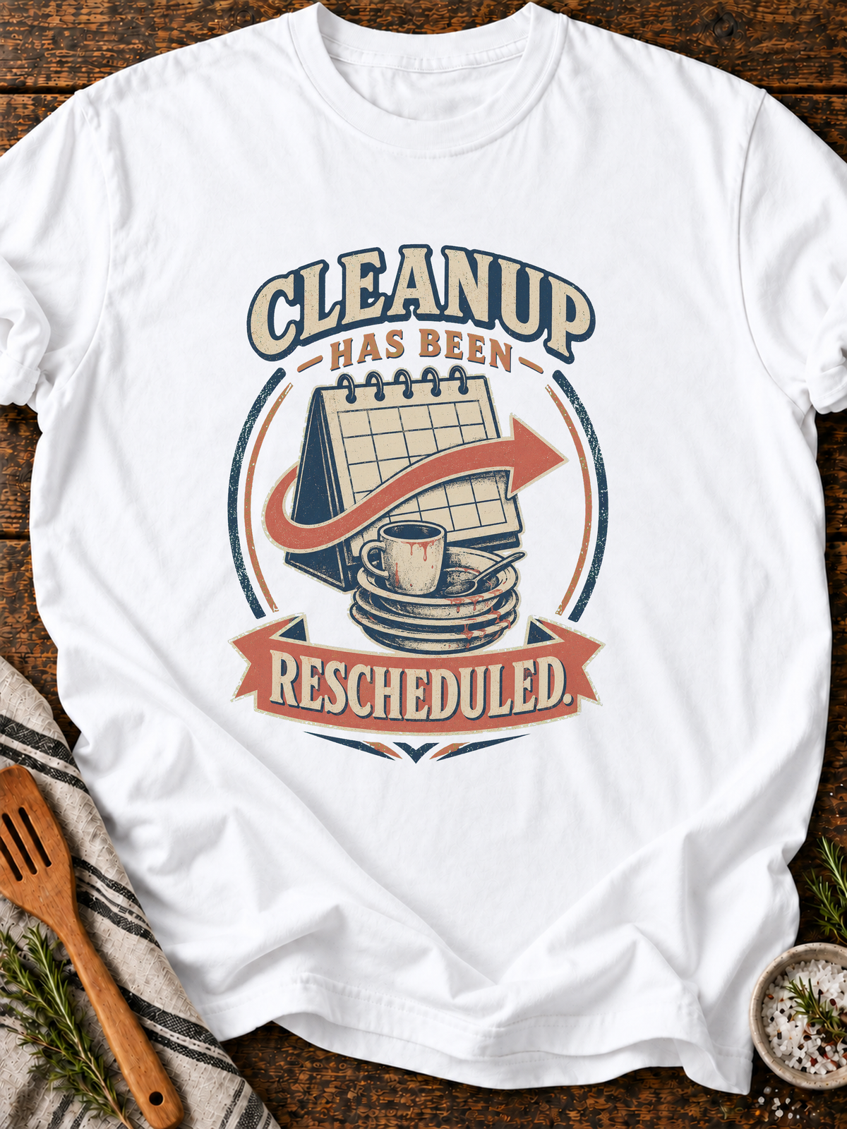 Cleanup Rescheduled T-Shirt - White