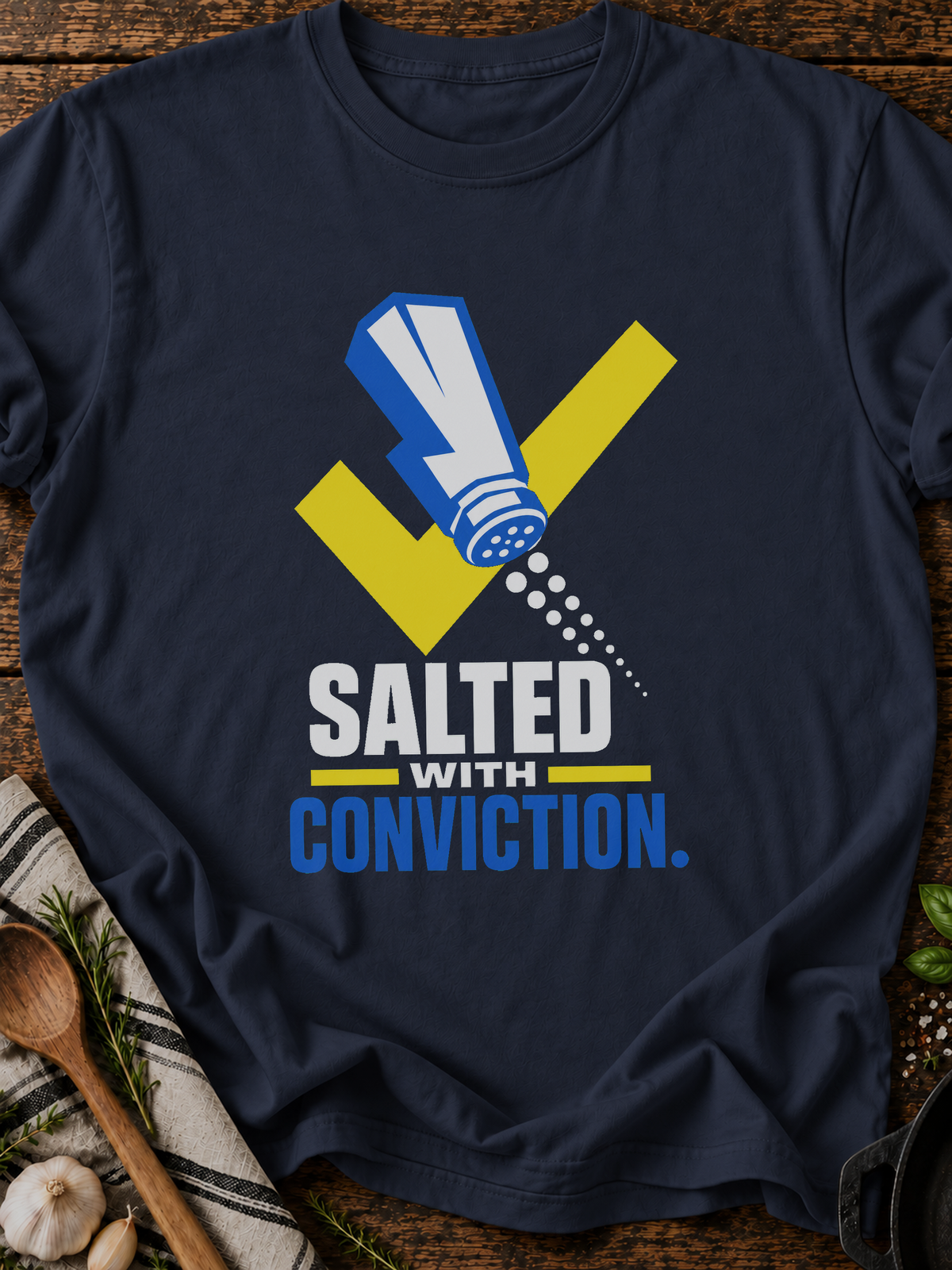 Salted Conviction T-Shirt - Navy