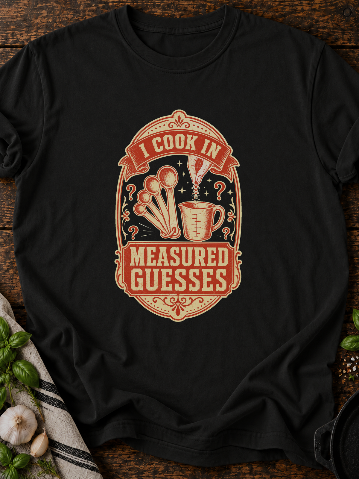 Measured Guesses T-Shirt - Black