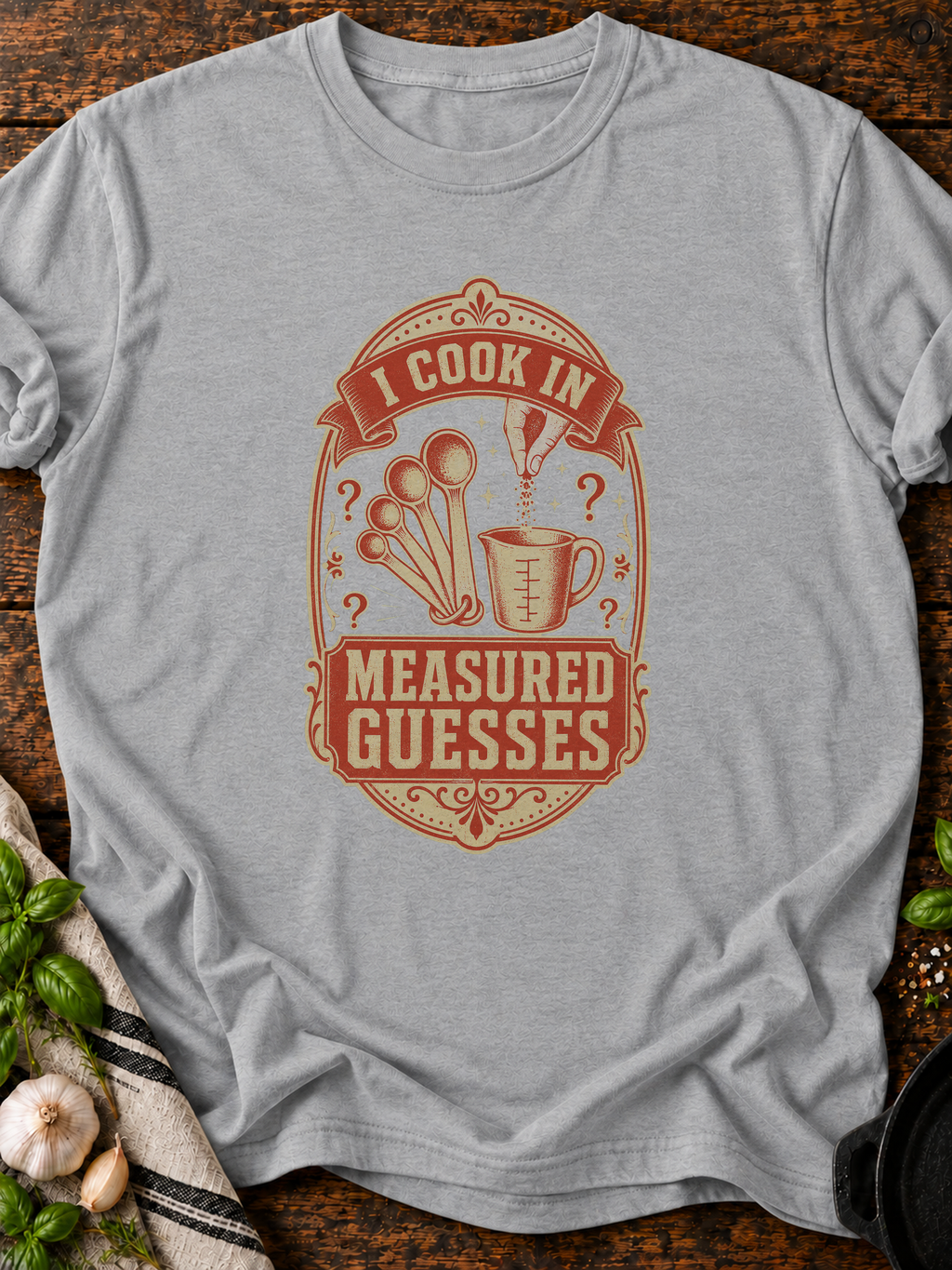 Measured Guesses T-Shirt - Sport Grey