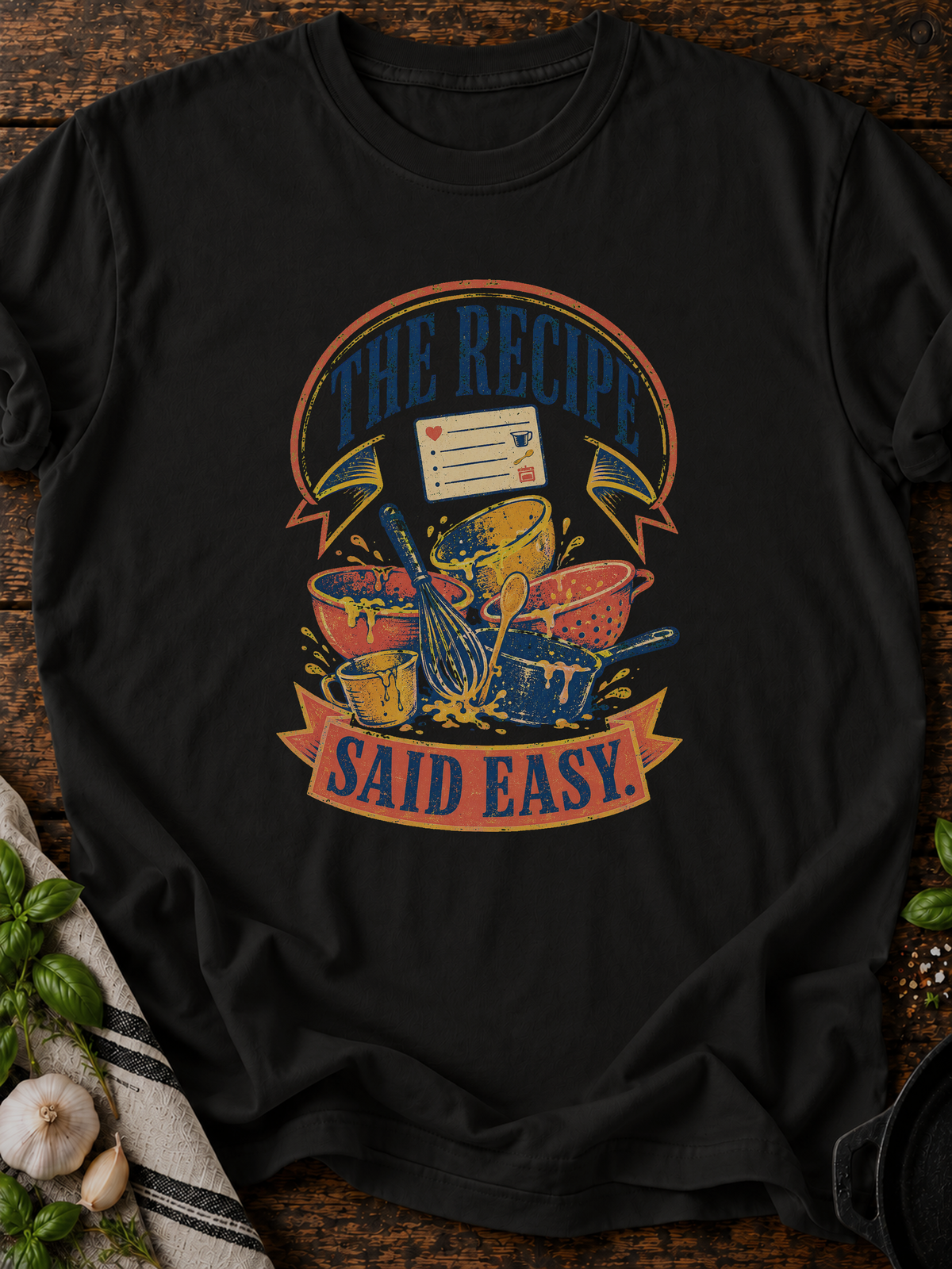 Recipe Easy T-Shirt - Black