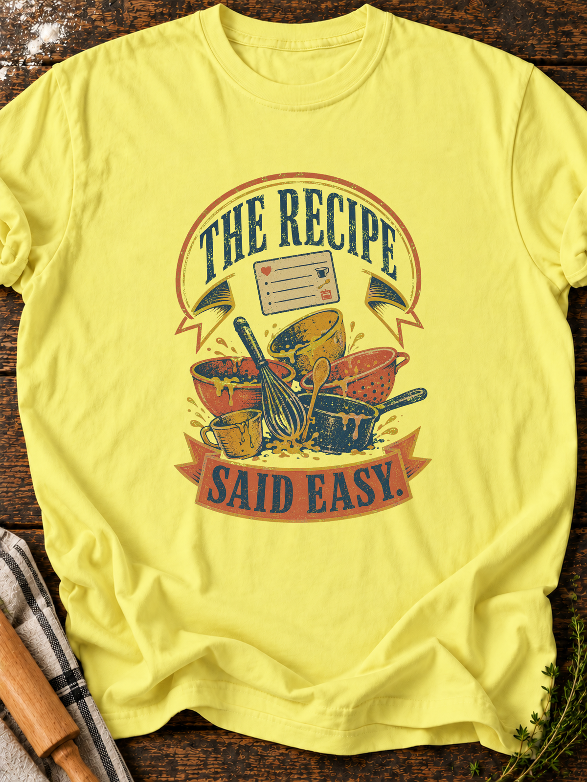 Recipe Easy T-Shirt - Cornsilk