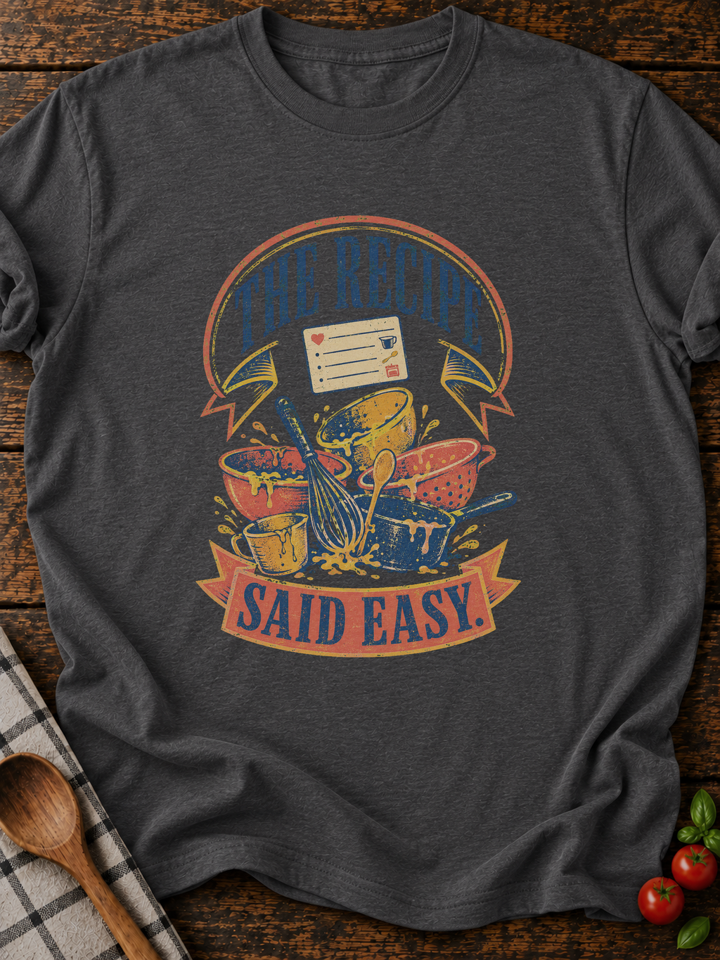 Recipe Easy T-Shirt - Dark Heather