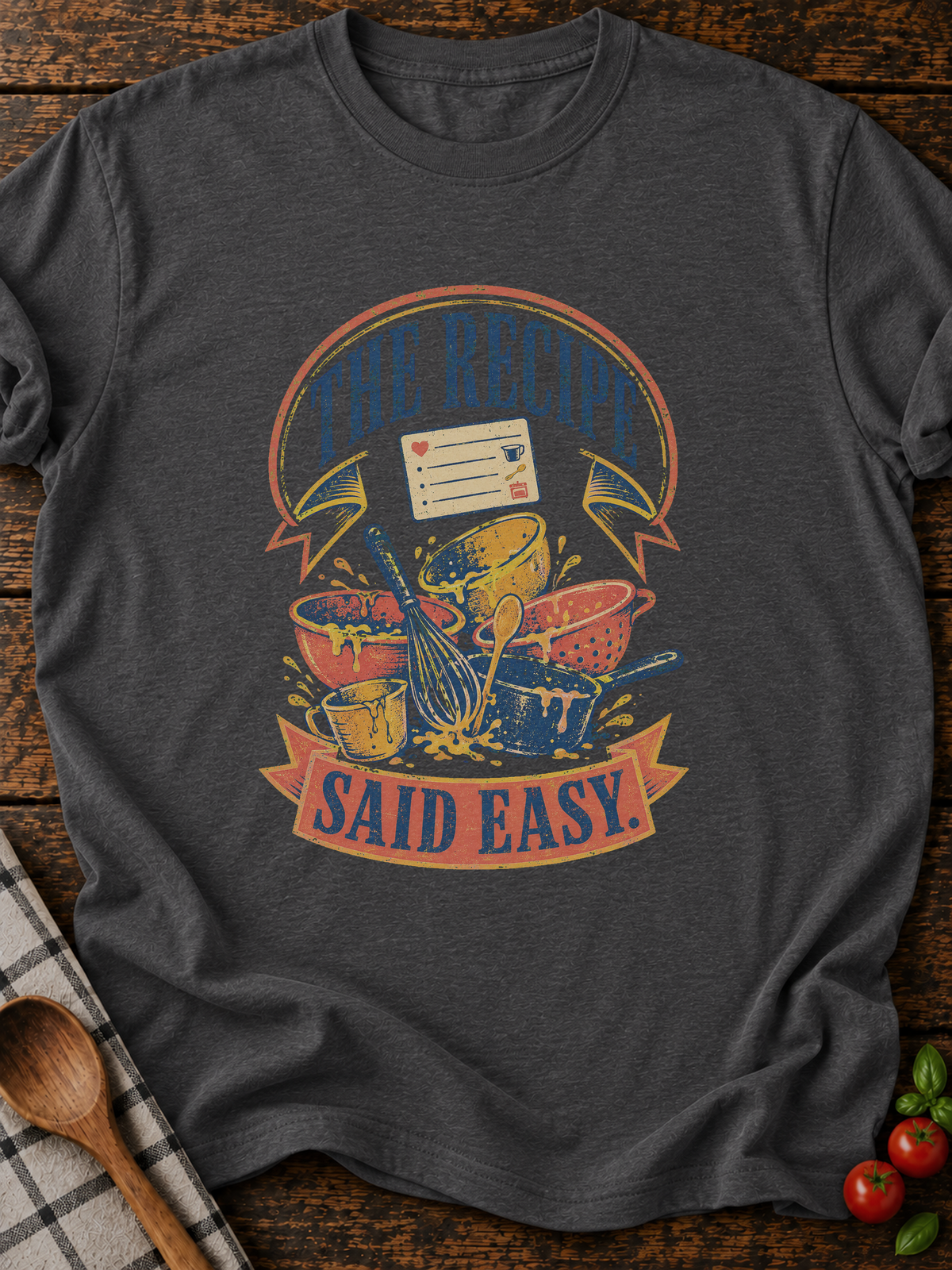 Recipe Easy T-Shirt - Dark Heather