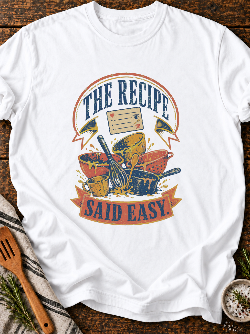 Recipe Easy T-Shirt - White