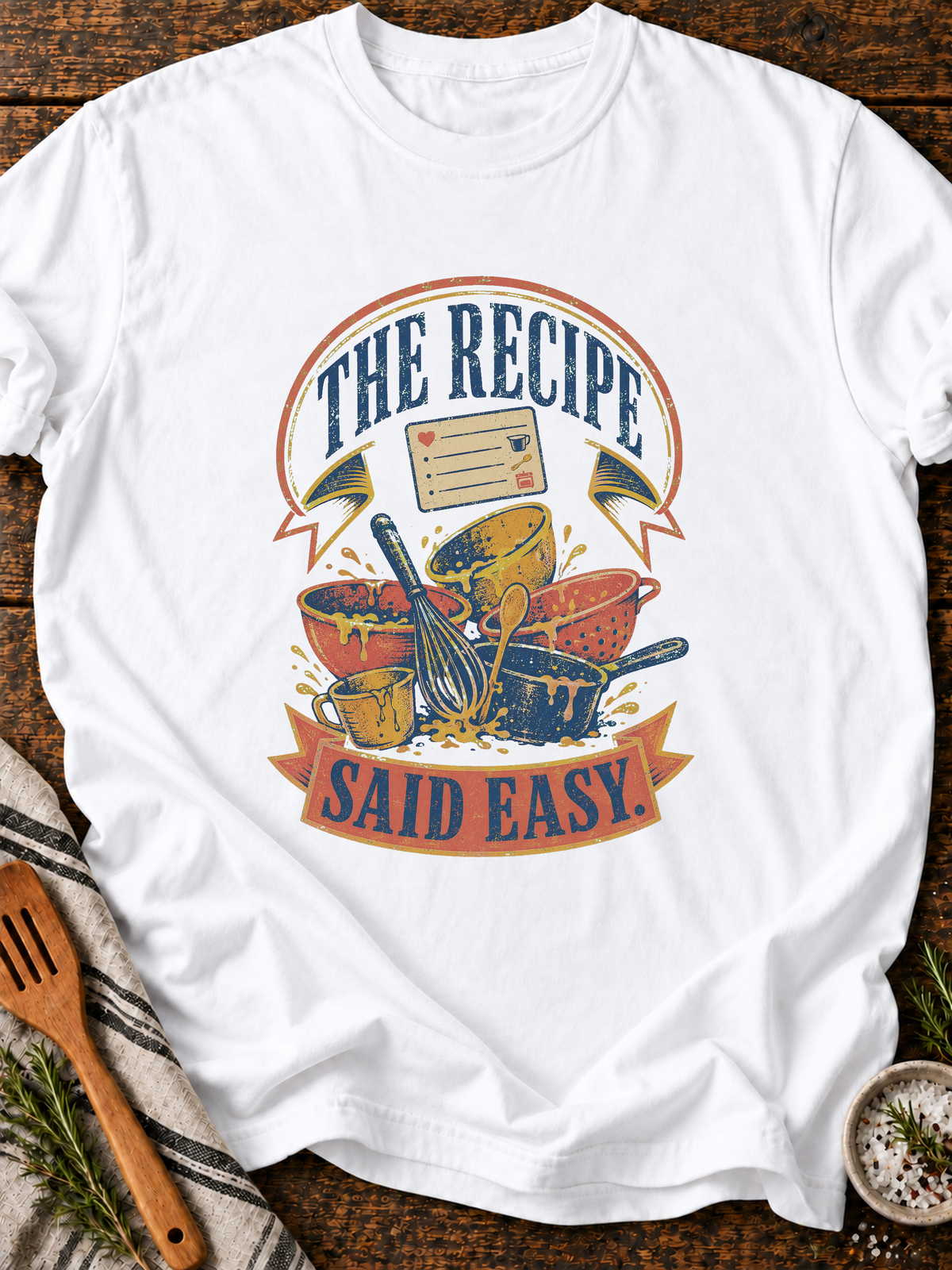 Recipe Easy T-Shirt - White
