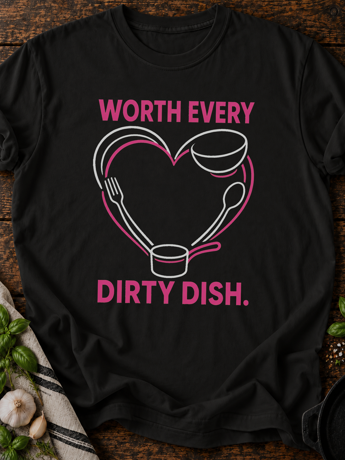 Worth Dirty Heart T-Shirt - Black