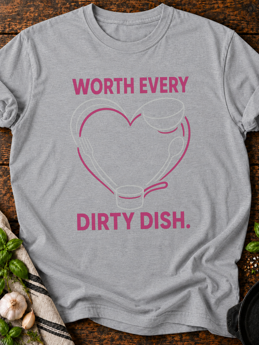 Worth Dirty Heart T-Shirt - Sport Grey