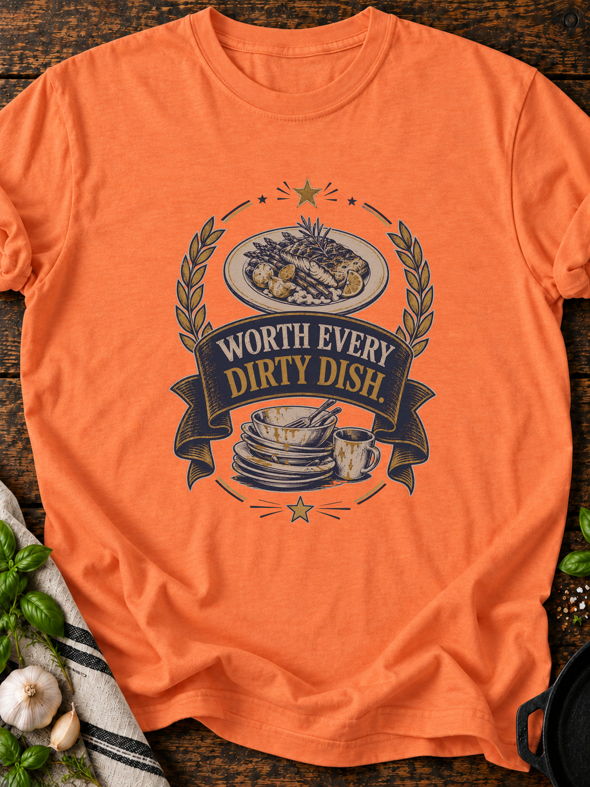 Worth Dirty T-Shirt - Heather Orange