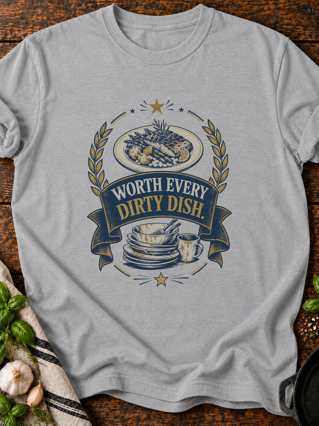Worth Dirty T-Shirt - Sport Grey