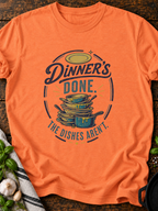 Dinner Dishes T-Shirt - Heather Orange