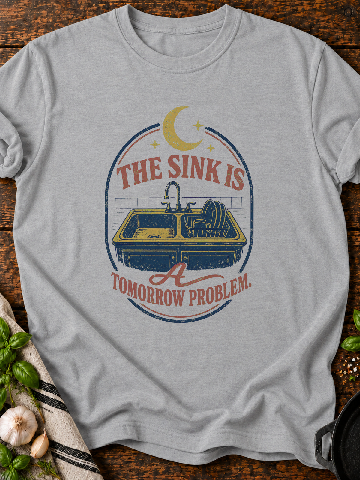 Sink Tomorrow T-Shirt - Sport Grey