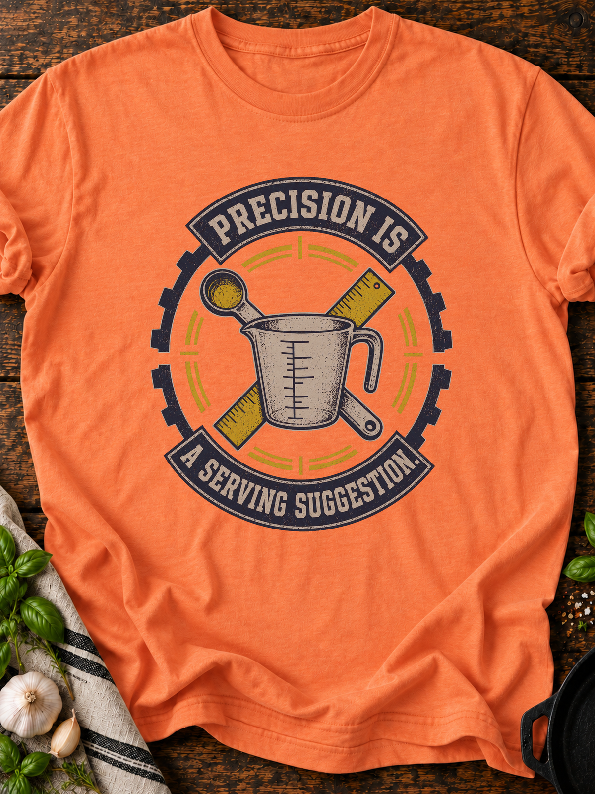 Precision T-Shirt - Heather Orange