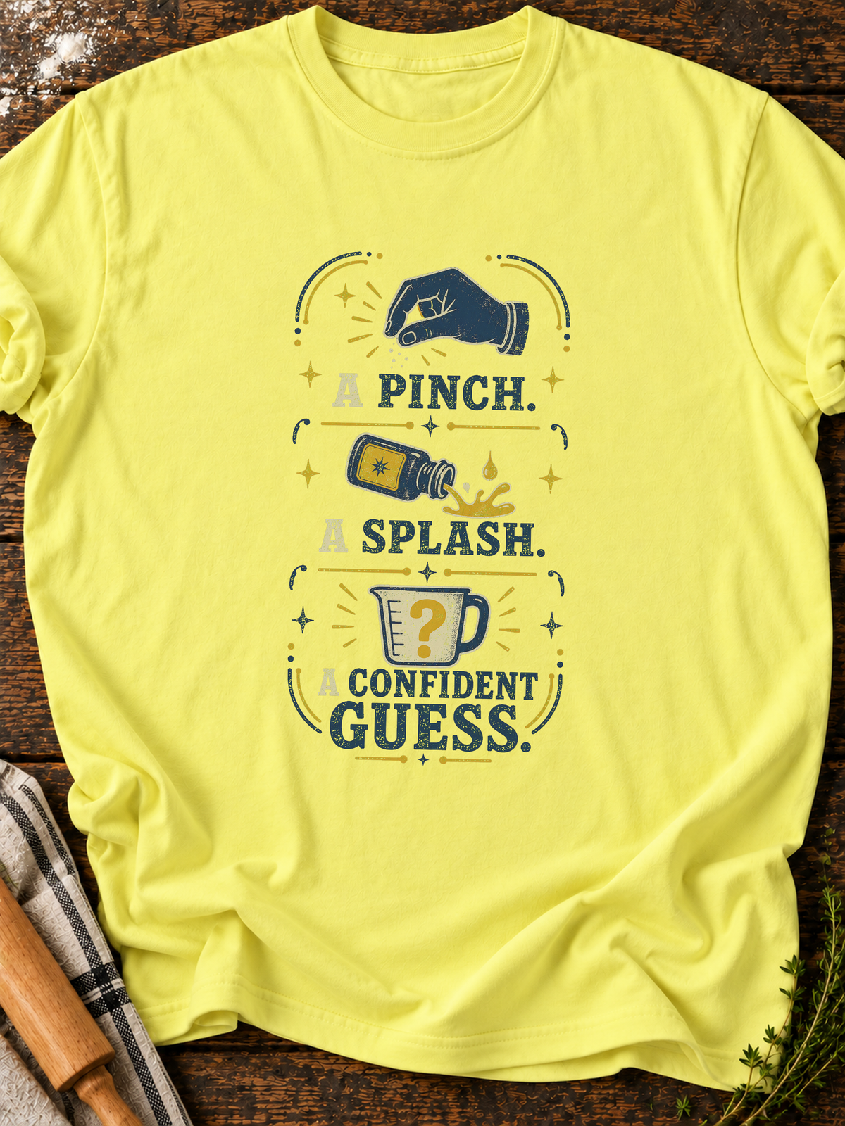 Pinch Splash T-Shirt - Cornsilk