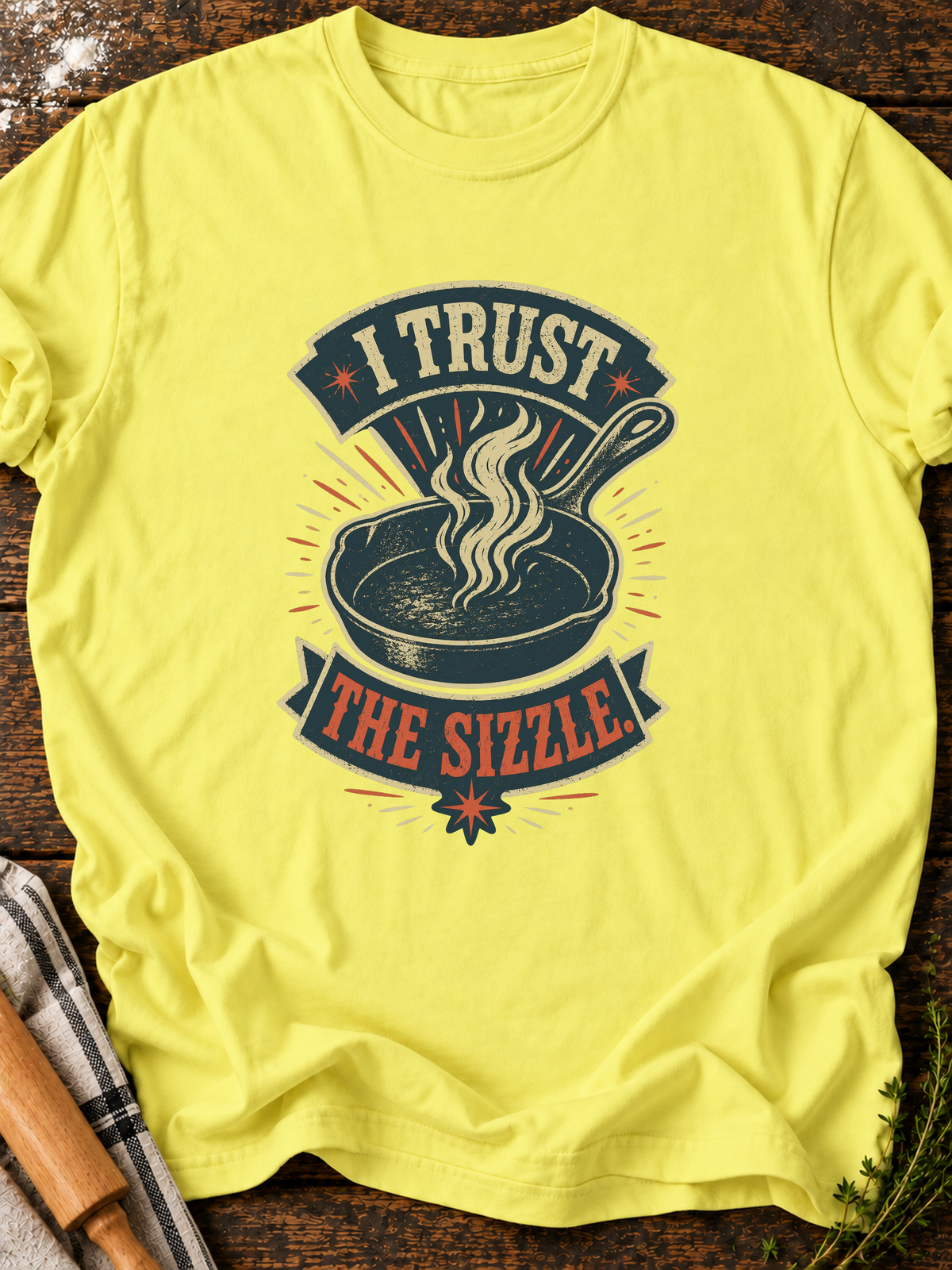 Trust Sizzle T-Shirt - Cornsilk