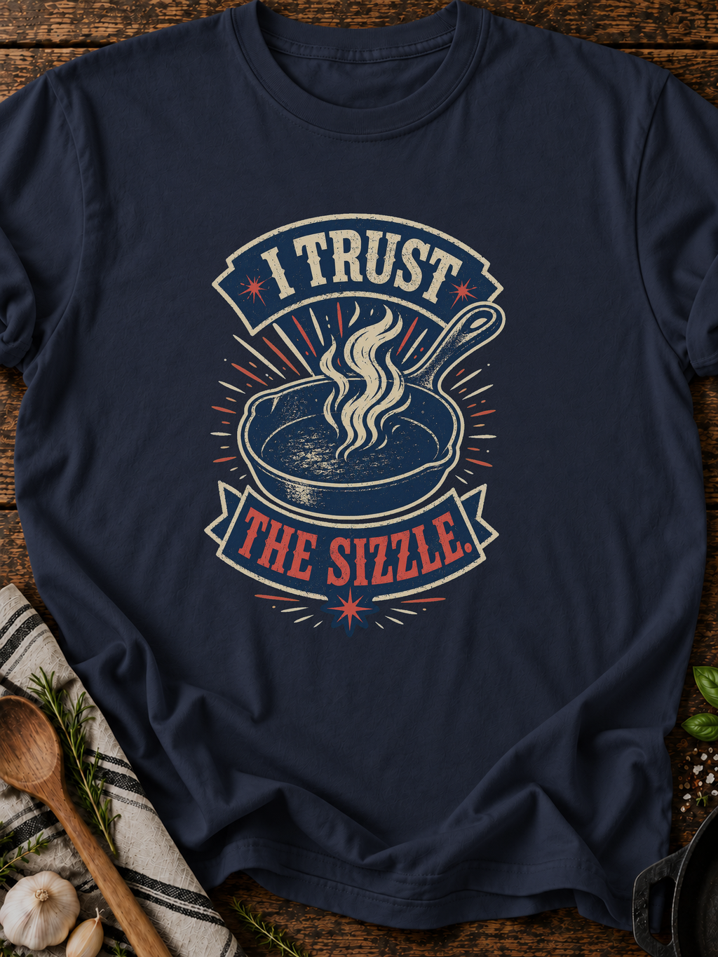 Trust Sizzle T-Shirt - Navy