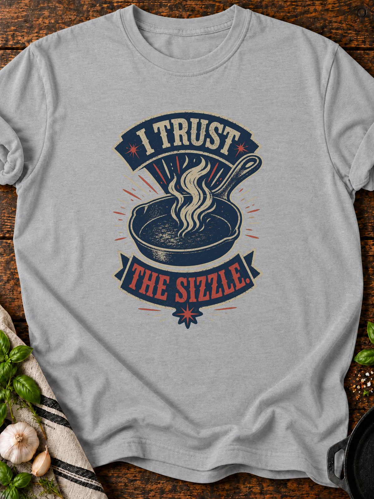Trust Sizzle T-Shirt - Sport Grey