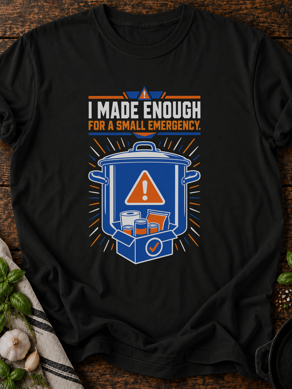 Small Emergency T-Shirt - Black