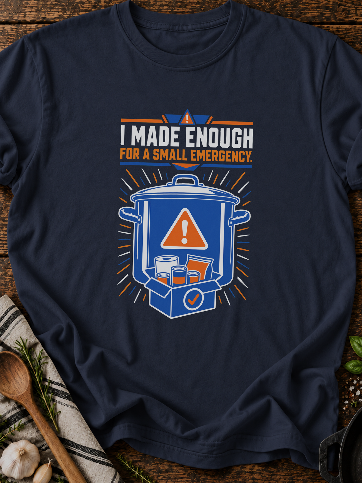 Small Emergency T-Shirt - Navy