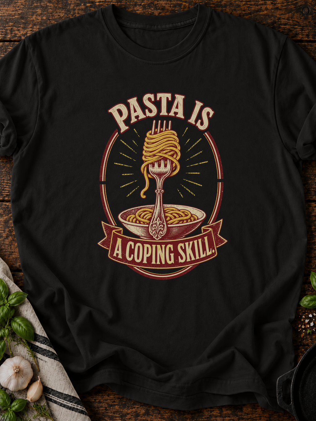 Pasta Coping T-Shirt - Black