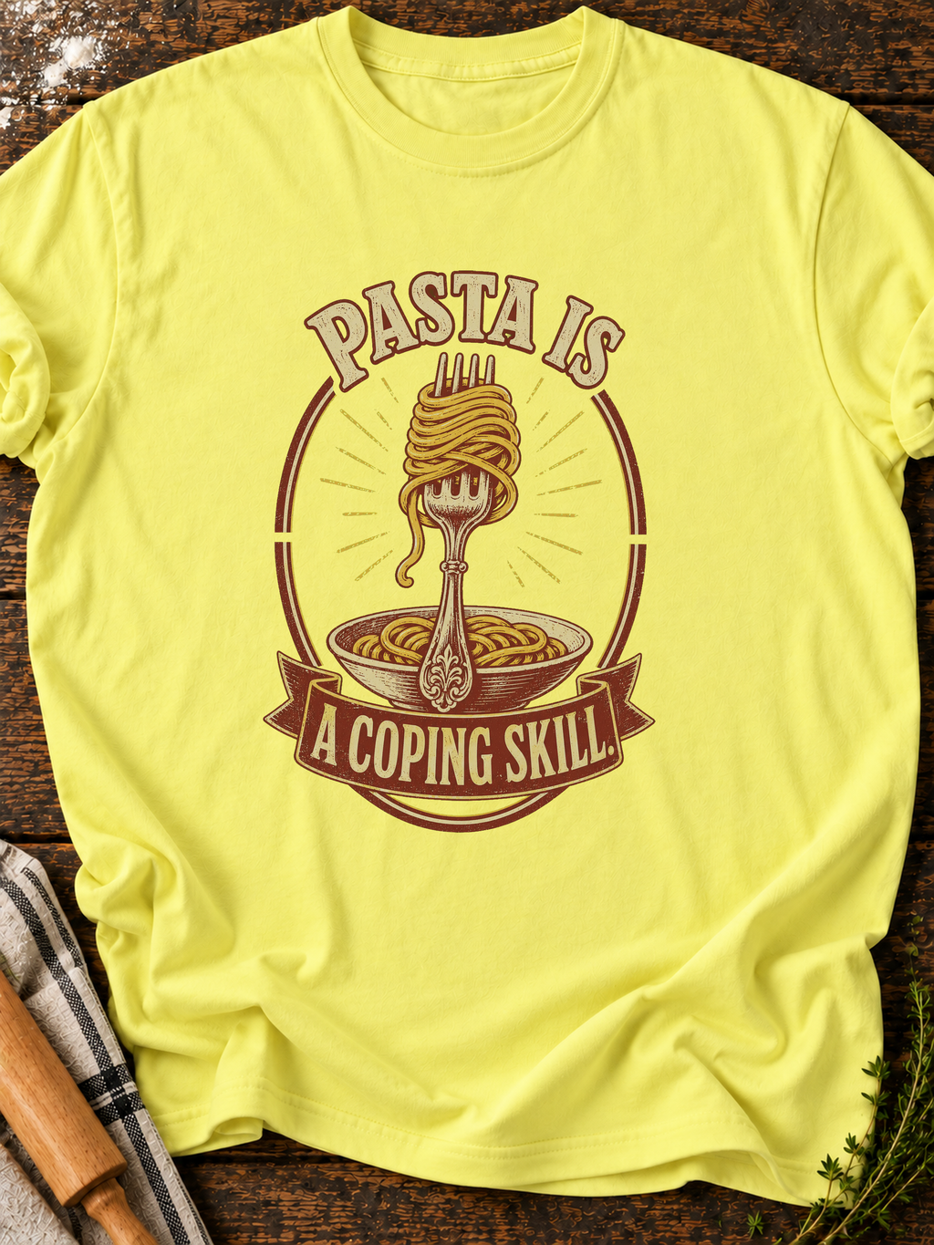 Pasta Coping T-Shirt - Cornsilk