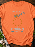Pasta Coping Minimal T-Shirt - Heather Orange