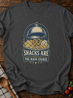 Snacks Main Course T-Shirt - Dark Heather