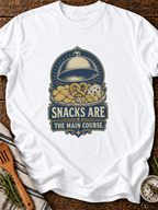 Snacks Main Course T-Shirt - White