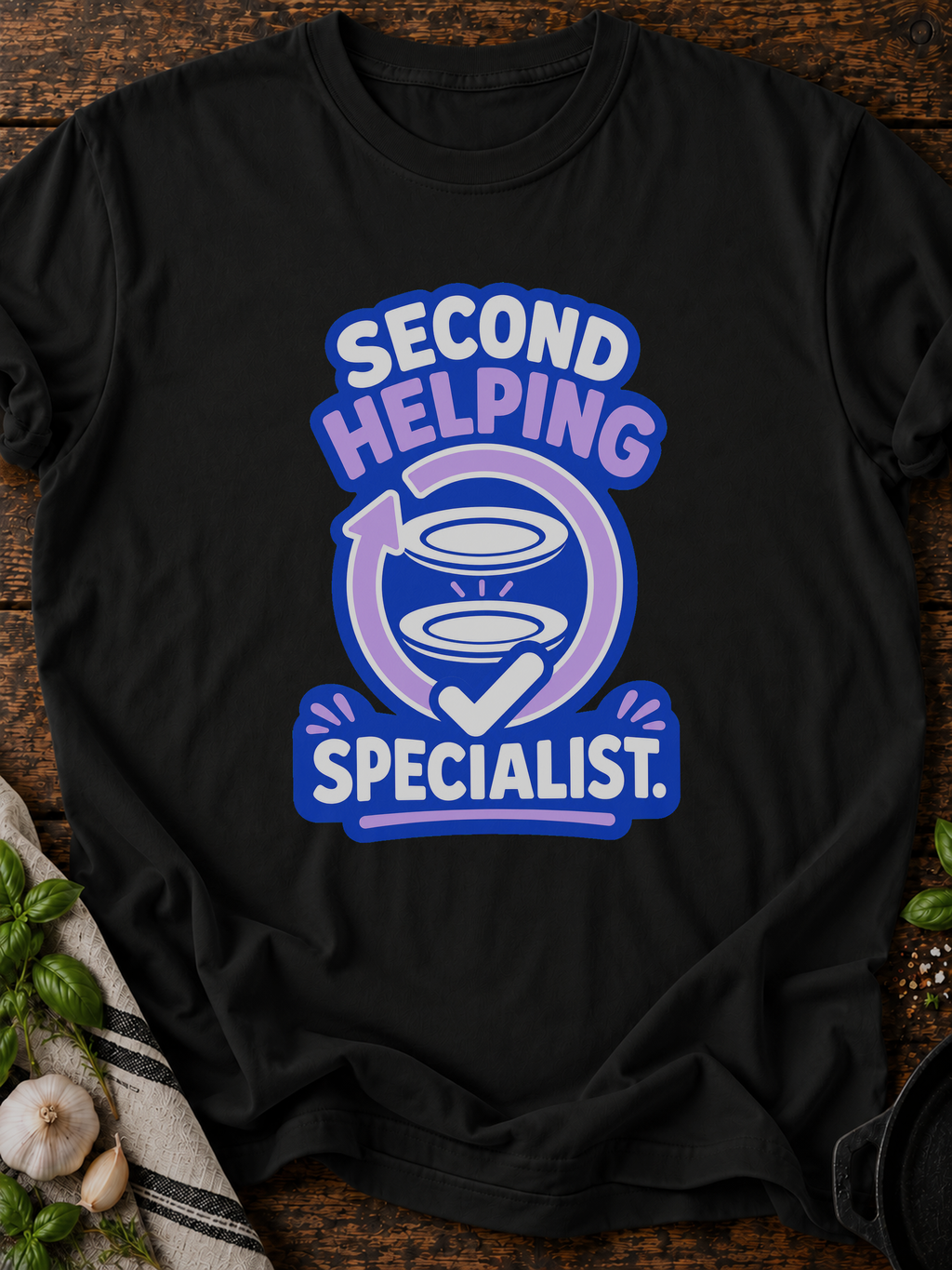 Second Helping T-Shirt - Black