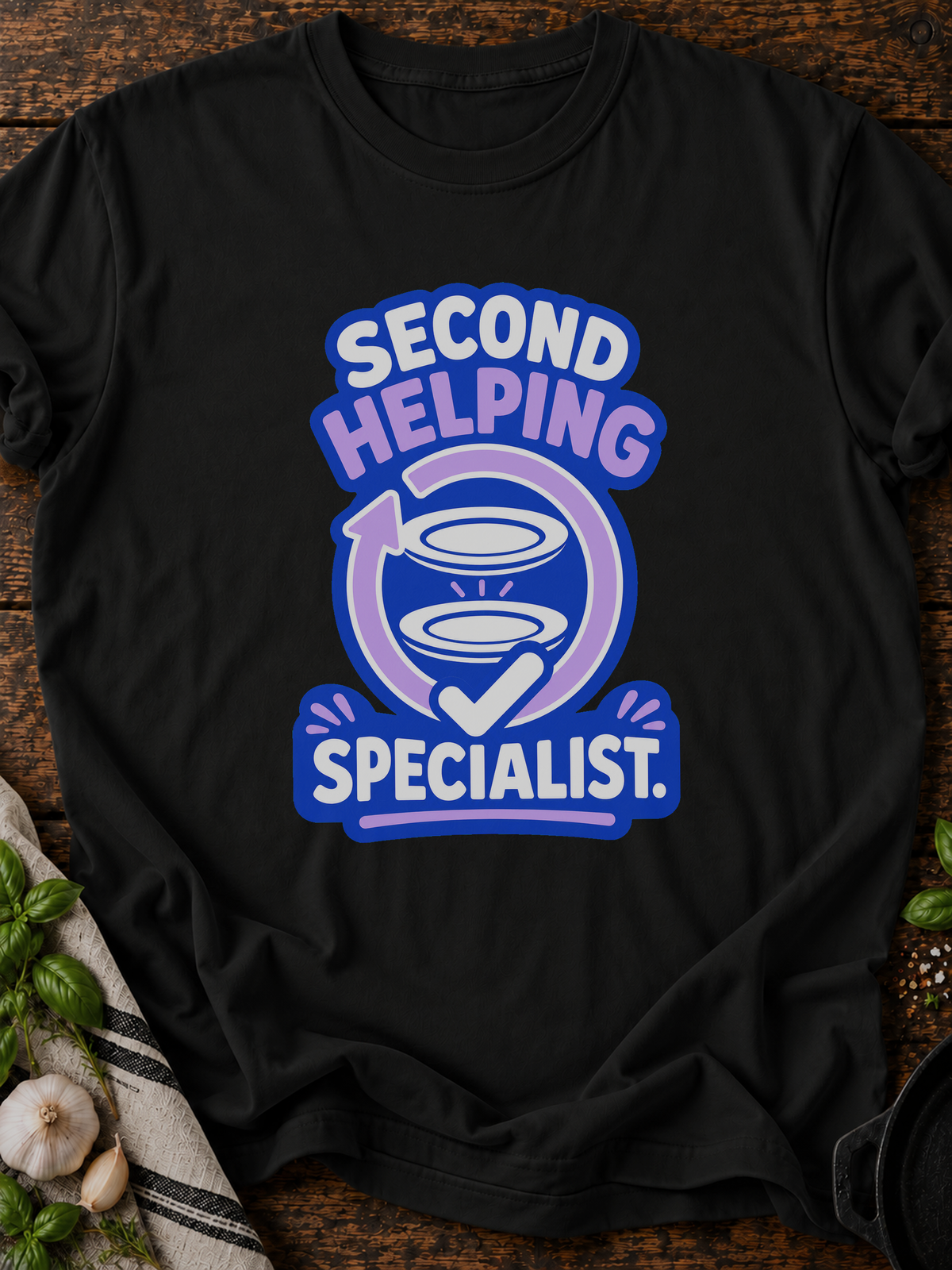 Second Helping T-Shirt - Black
