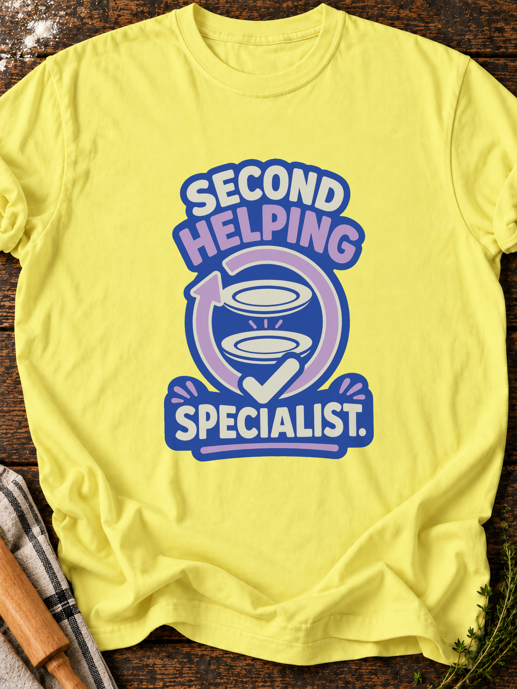 Second Helping T-Shirt - Cornsilk