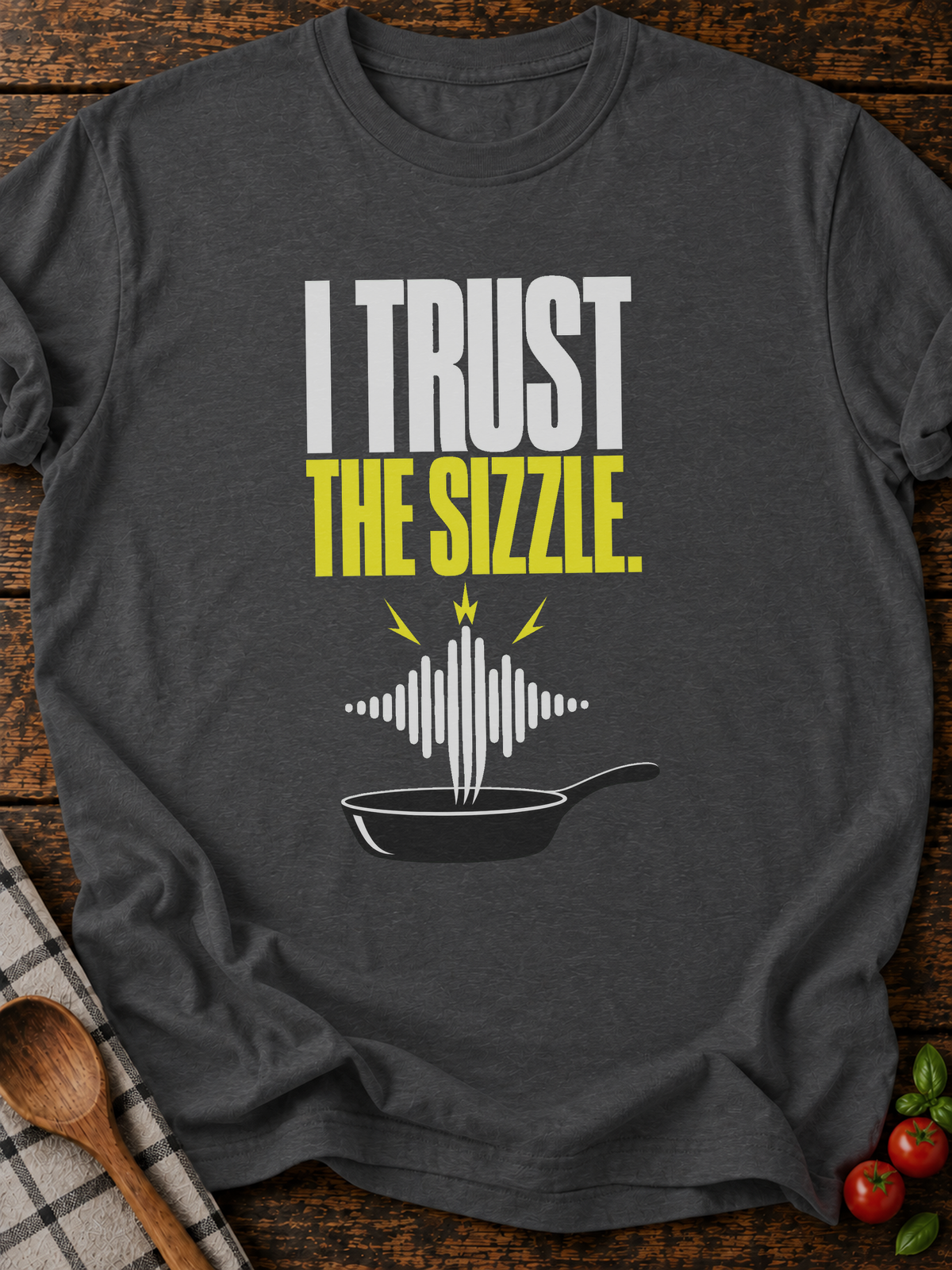 Trust Sizzle Waveform T-Shirt - Dark Heather