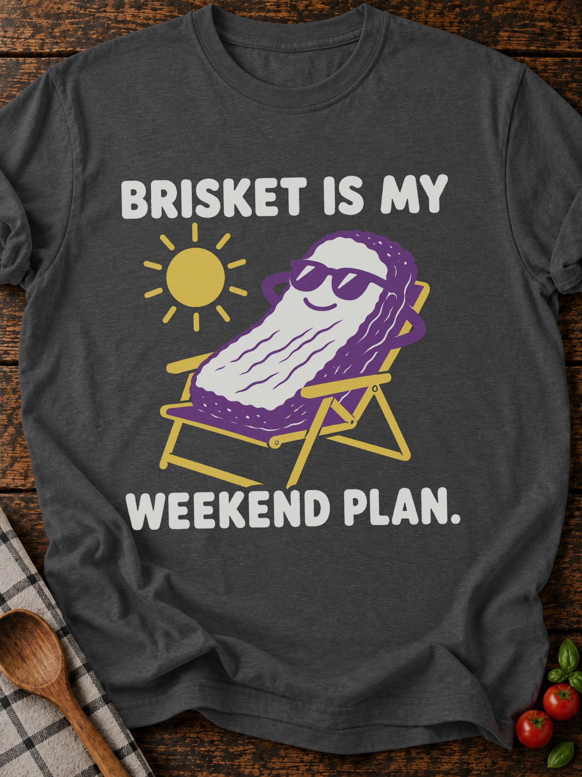 Brisket Weekend T-Shirt - Dark Heather