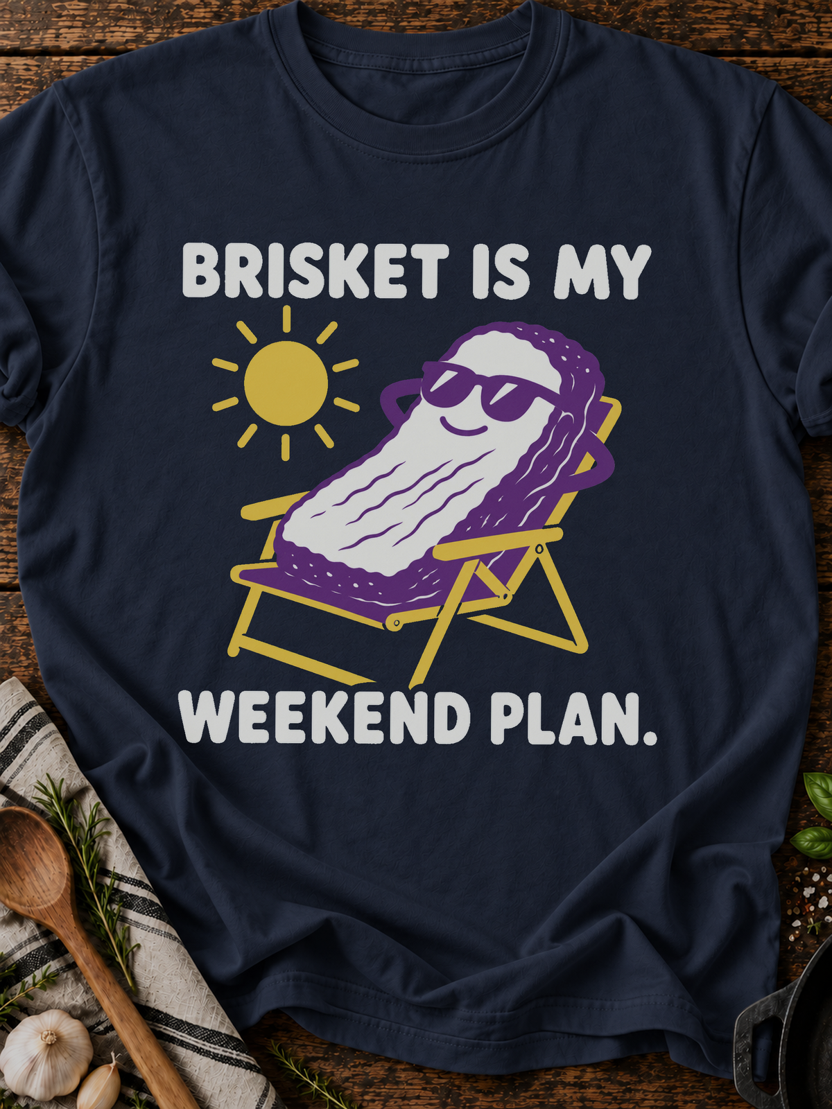 Brisket Weekend T-Shirt - Navy