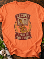 Recipe Plot Twists T-Shirt - Heather Orange