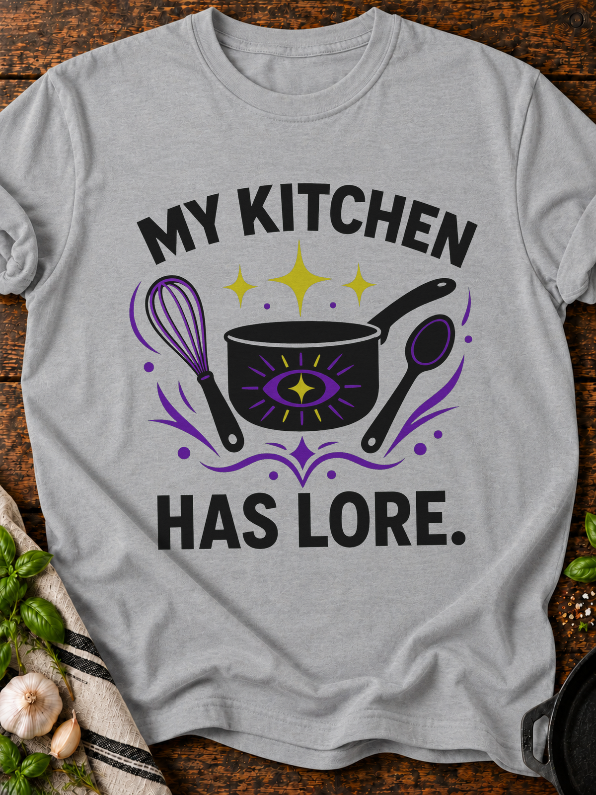 Kitchen Lore T-Shirt - Sport Grey