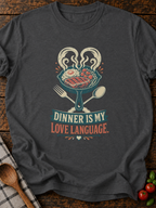 Dinner Love T-Shirt - Dark Heather