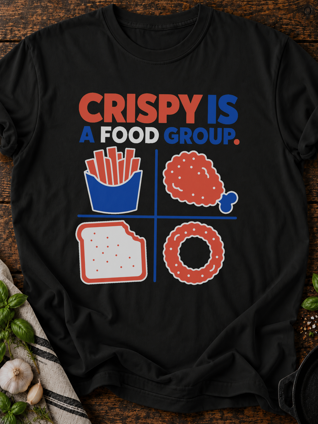 Crispy Food Group T-Shirt - Black