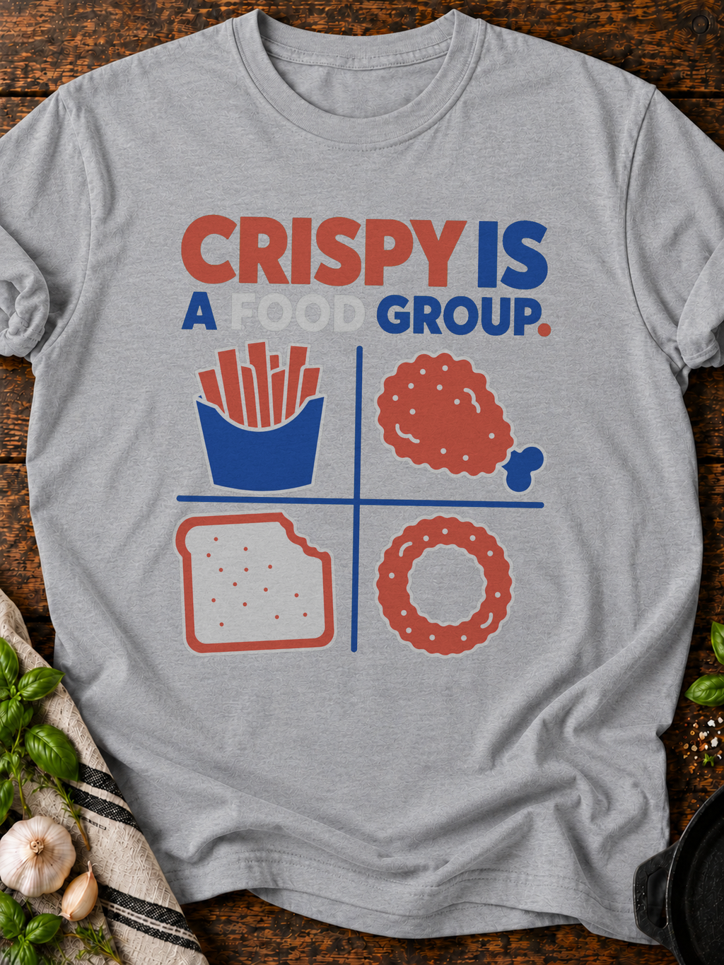 Crispy Food Group T-Shirt - Sport Grey