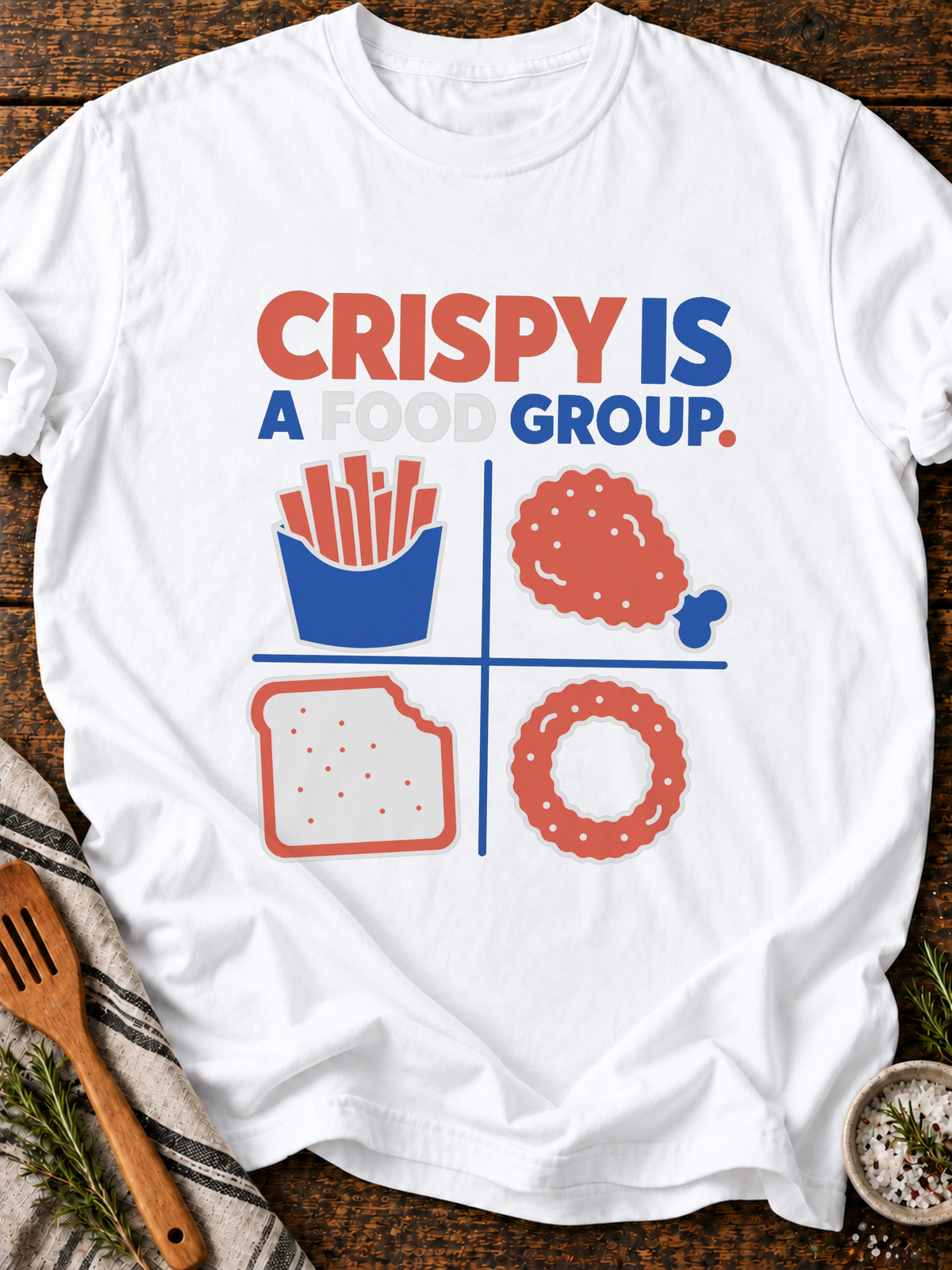 Crispy Food Group T-Shirt - White