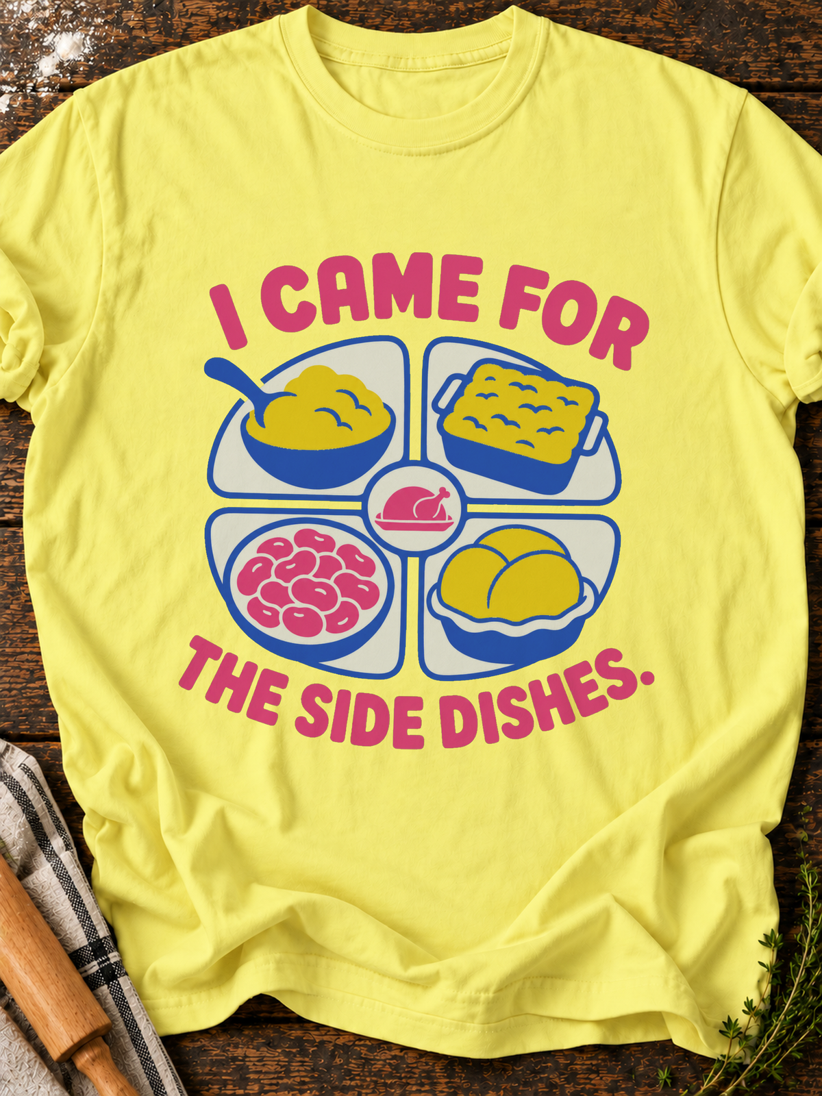 Side Dishes T-Shirt - Cornsilk